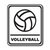 Scrapbook Customs - Sports Collection - Laser Cut - Volleyball Sign