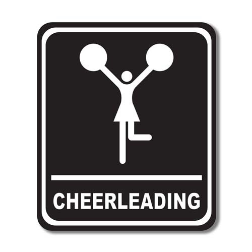 Scrapbook Customs - Sports Collection - Laser Cut - Cheerleading Sign