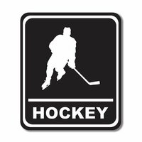 Scrapbook Customs - Sports Collection - Laser Cut - Hockey Sign