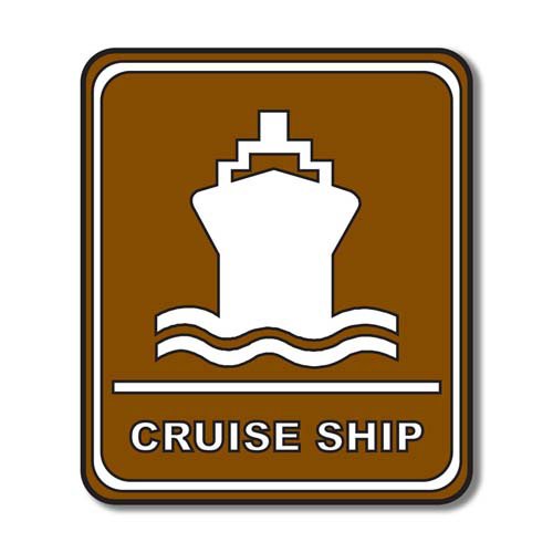 Scrapbook Customs - Sports Collection - Laser Cut - Cruise Ship Sign