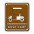 Scrapbook Customs - Sports Collection - Laser Cut - Golf Cart Sign