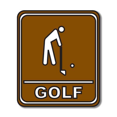 Scrapbook Customs - Sports Collection - Laser Cut - Golf Sign