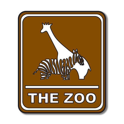 Scrapbook Customs - Sports Collection - Laser Cut - Zoo Sign