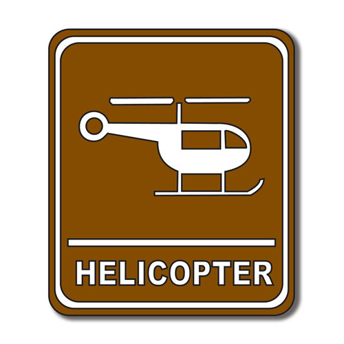 Scrapbook Customs - Sports Collection - Laser Cut - Helicopter Sign