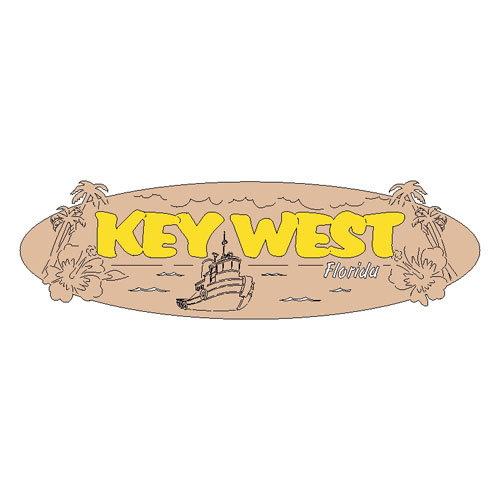 Scrapbook Customs - United States Collection - Florida - Laser Cut - Key West - Word and Background