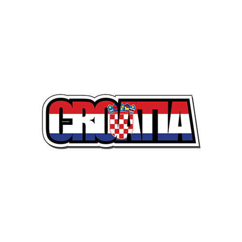 Scrapbook Customs - Travel Photo Journaling - Flag Word - Laser Cut - Croatia