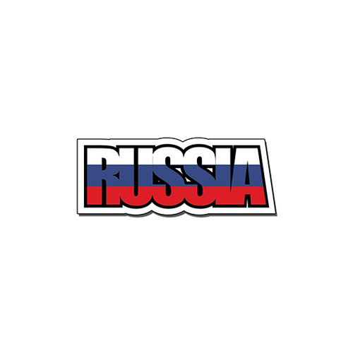Scrapbook Customs - Travel Photo Journaling - Flag Word - Laser Cut - Russia