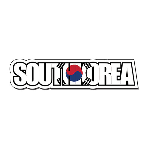 Scrapbook Customs - Travel Photo Journaling - Flag Word - Laser Cut - South Korea