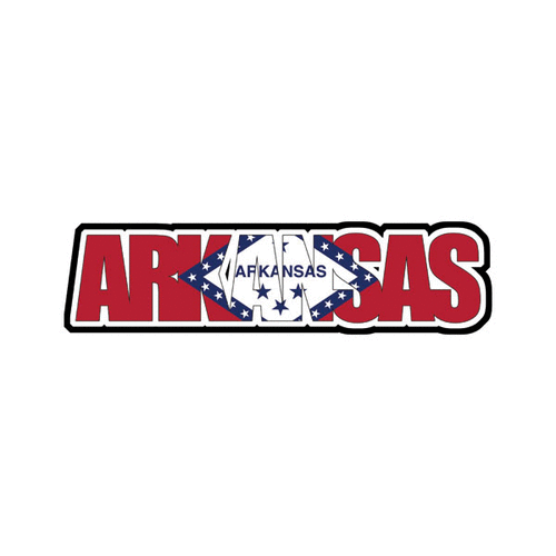 Scrapbook Customs - Flag Word - Laser Cut - Arkansas