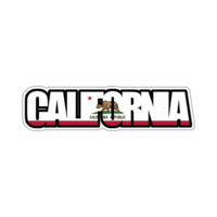 Scrapbook Customs - Flag Word - Laser Cut - California