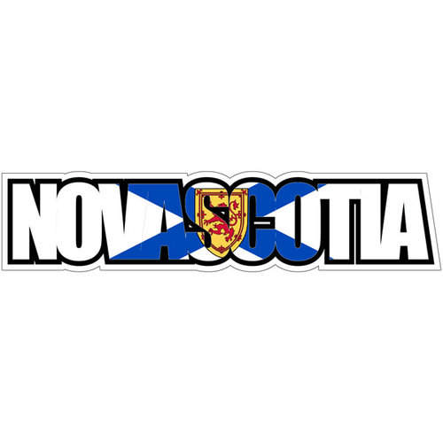 Scrapbook Customs - Flag Word - Laser Cut - Nova Scotia
