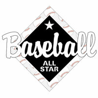Scrapbook Customs - Baseball Life Collection - Laser Cut - Baseball All Star