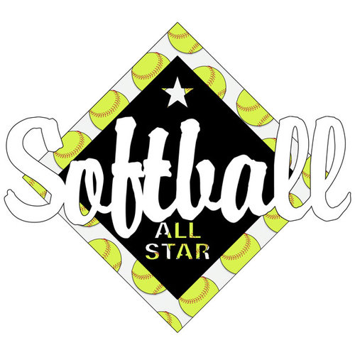 Scrapbook Customs - Softball Life Collection - Laser Cut - Softball All Star