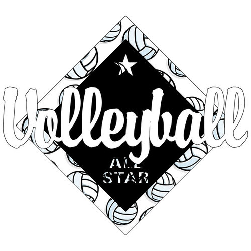 Scrapbook Customs - Volleyball Life Collection - Laser Cut - Volleyball All Star