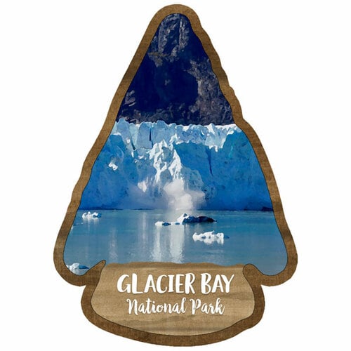 Scrapbook Customs - United States National Parks Collection - Laser Cuts - Watercolor - Glacier Bay National Park