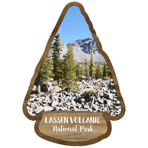 Scrapbook Customs - United States National Parks Collection - Laser Cut - Watercolor - Lassen Volcanic National Park