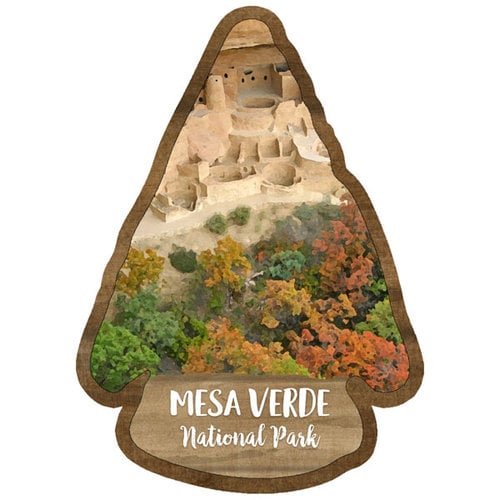 Scrapbook Customs - United States National Parks Collection - Laser Cuts - Watercolor - Mesa Verde National Park