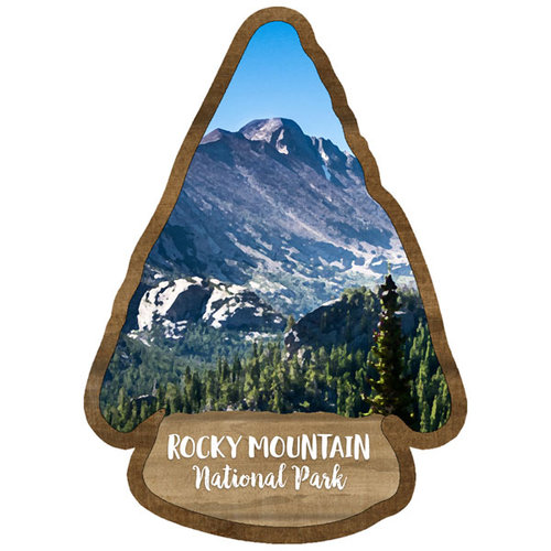 Scrapbook Customs - United States National Parks Collection - Laser Cut - Watercolor - Rocky Mountain National Park