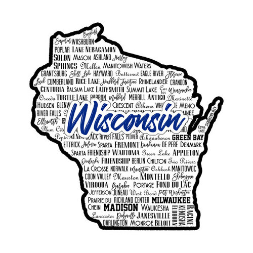 Scrapbook Customs - State Sights Collection - Laser Cut - Wisconsin