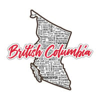 Scrapbook Customs - Sights Collection - Cardstock Stickers - British Columbia Canada
