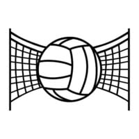Scrapbook Customs - Laser Cuts - Volleyball with Net