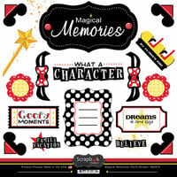 Scrapbook Customs - Magical Collection - 12 x 12 Cardstock Stickers - Magical Memories