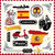 Scrapbook Customs - 12 x 12 Cardstock Stickers - Spain Sightseeing