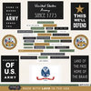Scrapbook Customs - United States Military Collection - 12 x 12 Cardstock Stickers - Army Words