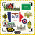 Scrapbook Customs - State Sightseeing Collection - 12 x 12 Cardstock Stickers - Iowa