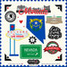 Scrapbook Customs - State Sightseeing Collection - 12 x 12 Cardstock Stickers - Nevada
