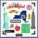 Scrapbook Customs - State Sightseeing Collection - 12 x 12 Cardstock Stickers - New York