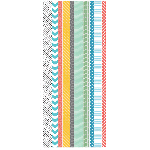 Scrapbook Customs - Tropical Excursions Collection - Cardstock Stickers - Borders