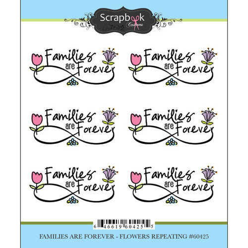 Scrapbook Customs - Cardstock Stickers - Families Are Forever - Flowers - Repeats
