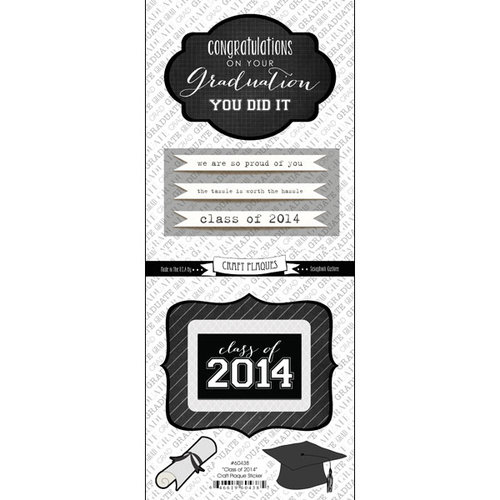 Scrapbook Customs - Card Craft Plaque Sticker - Class of 2014