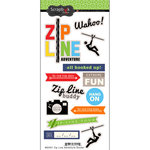 Scrapbook Customs - Cardstock Stickers - Zip Line Adventure