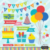 Scrapbook Customs - Happy Birthday Collection - 12 x 12 Cardstock Stickers - Birthday Balloons