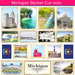 Scrapbook Customs - State Sightseeing Collection - 12 x 12 Sticker Cut Outs - Michigan