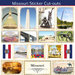 Scrapbook Customs - State Sightseeing Collection - 12 x 12 Sticker Cut Outs - Missouri