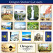 Scrapbook Customs - State Sightseeing Collection - 12 x 12 Sticker Cut Outs - Oregon