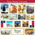 Scrapbook Customs - State Sightseeing Collection - 12 x 12 Sticker Cut Outs - Texas