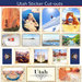 Scrapbook Customs - State Sightseeing Collection - 12 x 12 Sticker Cut Outs - Utah