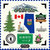 Scrapbook Customs - Canadian Provinces Sightseeing Collection - 12 x 12 Cardstock Stickers - Alberta