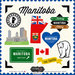 Scrapbook Customs - Canadian Provinces Sightseeing Collection - 12 x 12 Cardstock Stickers - Manitoba