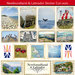 Scrapbook Customs - Canadian Provinces Sightseeing Collection - 12 x 12 Sticker Cut Outs - Newfoundland