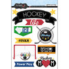Scrapbook Customs - Hockey Life Collection - Doo Dads - Stickers