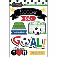 Scrapbook Customs - Soccer Life Collection - Doo Dads - Stickers