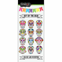 Scrapbook Customs - Day of the Dead Collection - Stickers - Sugar Skulls