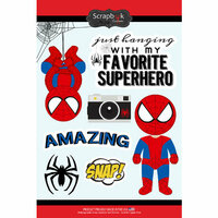Scrapbook Customs - Inspired By Collection - Cardstock Stickers - Spider Superhero