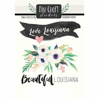 Scrapbook Customs - Cardstock Stickers - Mini Craft - Louisiana Love