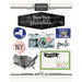Scrapbook Customs - Cardstock Stickers - New York Watercolor